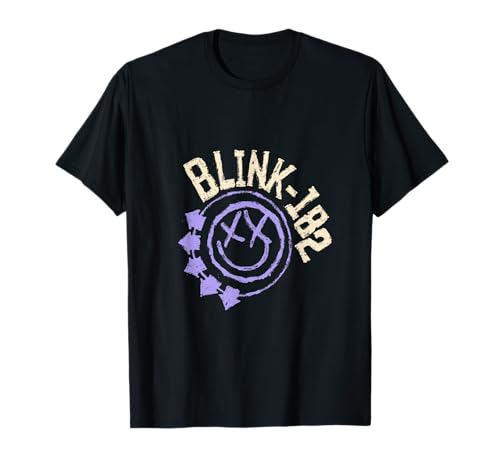 Official Blink-182 Purple Smiley Logo T-Shirt