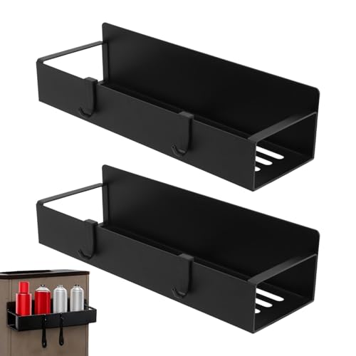 DiQiRenQin Magnetic Spray Can Holder 2 Pack 11.6 in 10.6 in Steel Rack