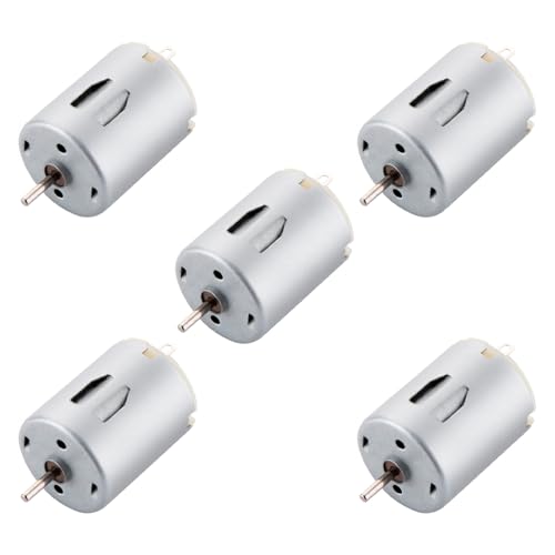 XYRSTOLR 5Pcs DC Motor 3-12V Motor Electric Motor 280 Motor Micro Mini Motor Hobby Motor for RC Car Boat Airplane Toys DIY Hobby Science Project