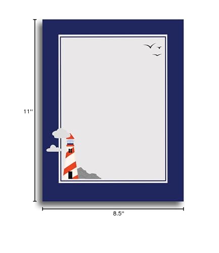 Nautical Stationery Paper - 80 Sheets - Image 4