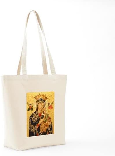 Miniatura 7 de CafePress Our Lady Of Perpetual Help - Bolsa de mano de lona natural bolsa de compras reutilizable