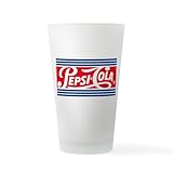 CafePress Pepsi Varsity Cola Stripe Pint Glass, 16 oz. Drinking Glass