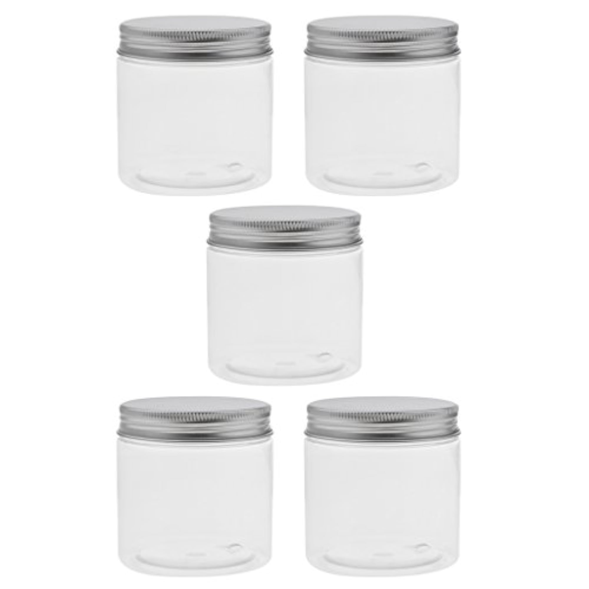 5pcs Plastic Makeup Pot Jars Empty Cosmetic Cream Container