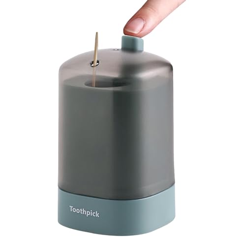 Imagen de Conjunto Dispensador Automático Dedientes 75 G Contenedor Ligero Paradientes Novedad De Bolsillo Dispensador Automático Dedientes Fácil De Usar Dispensador Automático De C