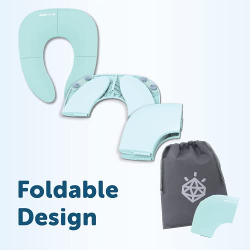 Folding Travel Potty Seat For Boys And Girls, Fits Round & Oval Toilets, Non-Slip Suction Cups, Includes Free Travel Bag - Jool Baby #TOP2