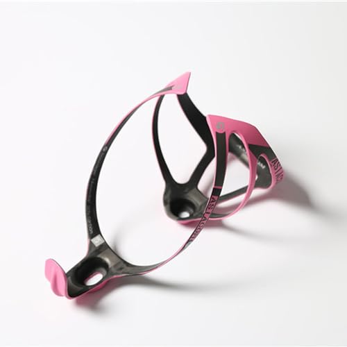 AleGuLu Bike Water Bottle Holder Bicycle Water Bottle Cage T700 Full Carbon Fibre Coloured Lightweight Suitable for Mountain Bike Road Bike Folding Bike,Pink