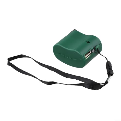 Linnkyfloa Paquete de 2 cargadores de manivela USB generador portátil manual dinamo fuente de alimentación con luz indicadora para teléfonos inteligentes, tabletas, camping al aire libre, senderismo