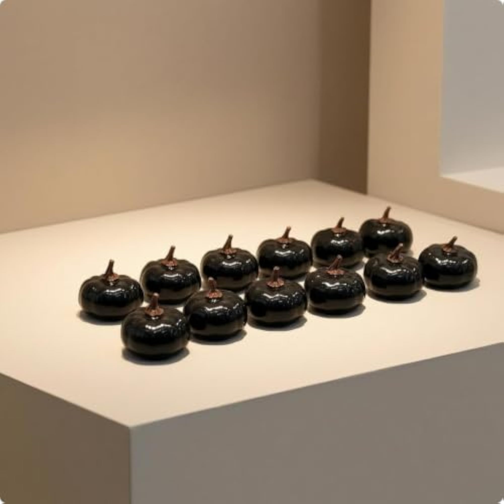 12 Pieces Mini Artificial Pumpkins, Decorative Miniature Pumpkins