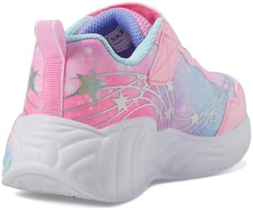 Skechers Kids Unicorn Dreams-Wishful MAGI Sneaker, Pink/Turquoise, 12 US Unisex Little Kid | Image 4