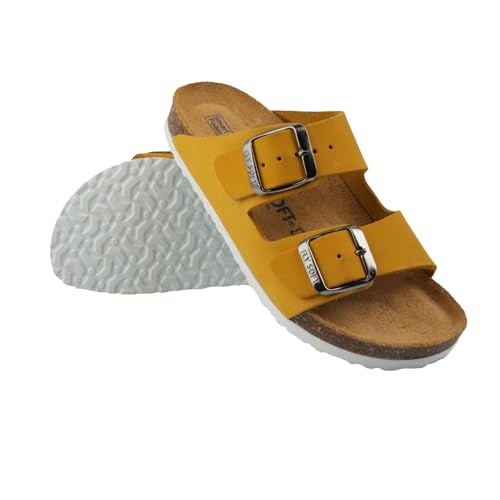 Image of Kids' 100% Genuine Leather Sandals - Comfortable Smart Foam Footbed, Adjustable Straps, Durable Non-Slip Sole and Stylish
