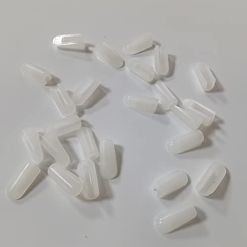Image of Led 99 Lighting 200pcs Silicone neon Flex end of Cap Accessories 6mm for 6x12mm neon Signs use bar ,Wall Decoration, Garage,Home Decoration (Milk White), Transparent
