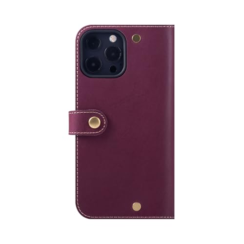 HANATORA for iPhone 16ProMax �P�[�X �蒠�^ �{�v �X�}�z�P�[�X �X�}�z �X�^���h �X�g���b�v �t�� �C�^���A�����U�[ �M�t�g �}�O�l�b�g�Ȃ� �p�[�v�� PN-16ProMax-Purple �M�t�g �a�����M�t�g ���� �ޏ� ��