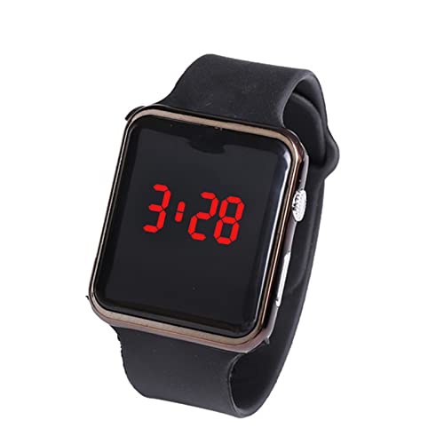Digital LED Large Square Screen Unisex Display Fashion Watch For Boys & Girls (Black) (B0BBN5T3H4) Amazon Price History, Amazon Price Tracker