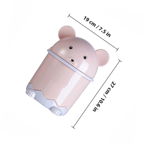 Caneca de Basura Compacta Plástica Rosa Panda miniatura 7