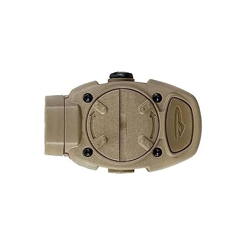 Princeton Tec Switch MPLS 10 Lumen Ultrabright Red/White LED Light, Universal Mounting System for Hardhats and Flexi-Neck Design, Essential for Law Enforcement, Military, and Trade Work, Tan Cover