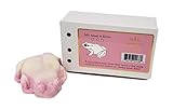 Katia - Bulgarian rose natural, vegan frog bath soap with shea butter
