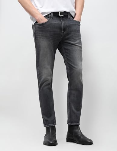 Image of U.S. Polo Assn. Denim Co. Men's Cole Comfort Cropped Fit Grey Jeans