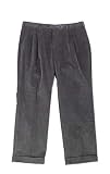 Lauren Ralph Lauren Men's Classic/Regular Fit Corduroy Double Reverse Pleated Dress Pants (Slate, 48