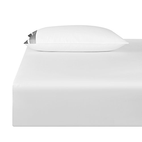 Casa Bolaj Designed To Dream Casabolaj Shading 100% Egyptain Cotton Sateen Sheets Set,Hotel Collection Luxury Modern Style,400 Thread Count(White,King) #TOP2