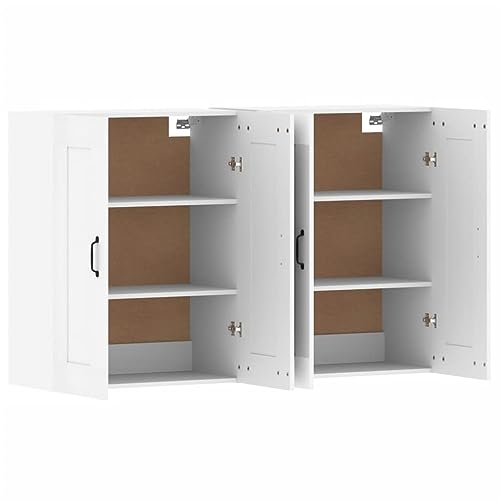 Armarios de pared de madera para salón pasillo y cocina estables 6
