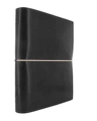 Filofax Domino Persoonlijke organizer, rubberen bandsluiting, navulbaar, A5, zwart - Image 6