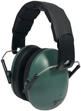 BANZ Baby Kids Hearing Protection Earmuffs Dark Green 2-10, Dark Green, Kids