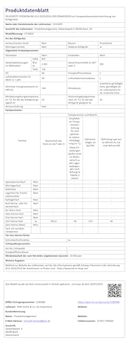 SCHOEPF – GT300SC Gefriertruhe 292 L – Weiß – 83,5 x 105,5 x 73,5 cm – Energieklasse C – Schnellgefrieren – 39 dB – 146 kWh/Jahr – 4-Sterne-Kennzeichnung – Freistehend