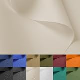 Nylon Fabric, 58'W 420D Waterproof Fabric 1 Yard Ripstop Nylon Material Outdoor Upholstery Twill Sewing Material for Patio Chair, Lining, Cushion, Purse, Tote Bag, Tent, Tarp Cover, DIY Project Ivory