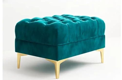 Image of Classic 3+1= 4 Seater with Footrest Seater Sofa Set Luxury Chesterfield Modern Fahionalable Sleeper Sofa for Living Room, Dining Room, (Teal Green)