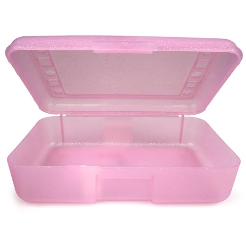 Image of Craft County Solid Color Pencil Box - Store All Your Art Supplies in 1 Convenient Location - 12 Vibrant Colors to Choose From