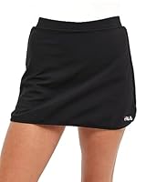 FILA Women's Classic Tennis Skort, Black, X-Small