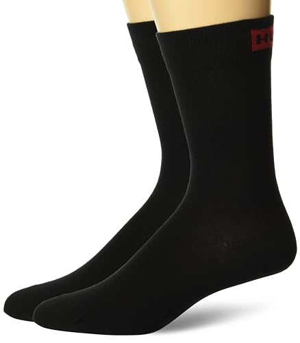HUGO Men's Two Pack Regular Solid Color Socks