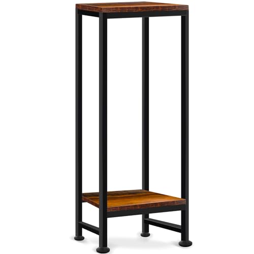 Plant Stand Indoor, Tall Plant stands for Indoor Outdoor Plants, 2 Tier Heavy Duty Plant Shelf 31' Metal Pedestal Stand Modern Corner Flower Stand for Patio, Living Room, Balcony