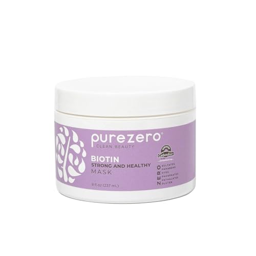 PureZero Biotin Strengthening Hair Mask 8 oz – Nourishing, Moisturizing, & Repairing for Stronger, Healthier Hair