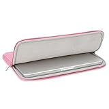 RAINYEAR 14 Inch Laptop Sleeve Protective Case Soft Lining Padded Carrying Bag Compatible with 15" Macbook Air M2 M3 M4 14" Notebook Computer Ultrabook Chromebook(Pink,Upgraded Version) - Image 4