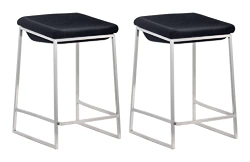 Lids Counter Stool (Set Of 2) Dark Gray #TOP7