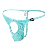 Kweltzeit Men's Thong Underwear Mens Lingerie Mens Open Front Underwear Thongs for Men