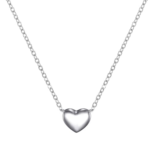 Image of Philip Jones Sterling Silver Heart Necklace