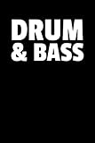  Drum Bass: Notizbuch Journal Tagebuch 100 linierte Seiten  6x9 Zoll (ca. DIN A5)