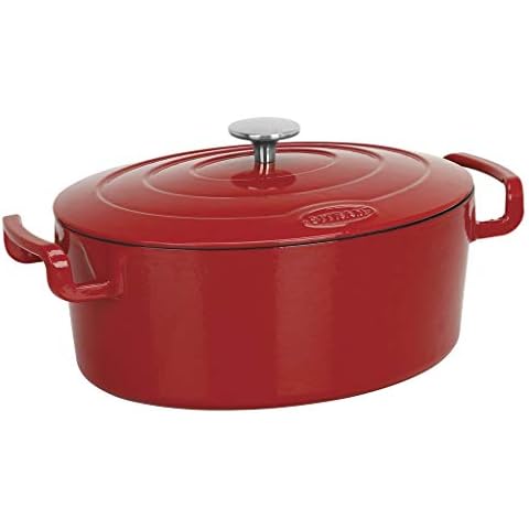 Sitram SITRABELLA Cast Iron Casserole, 6.5 Litres Cover
