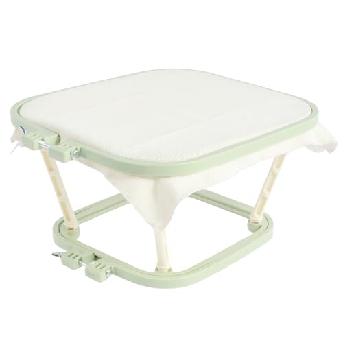 Adjustable Embroidery Frame Lap Stand Cross Stitch Hoop Tool 2 Layer Needlework Lap Stand Cross Stitch Accessories Easy Installation (Single)