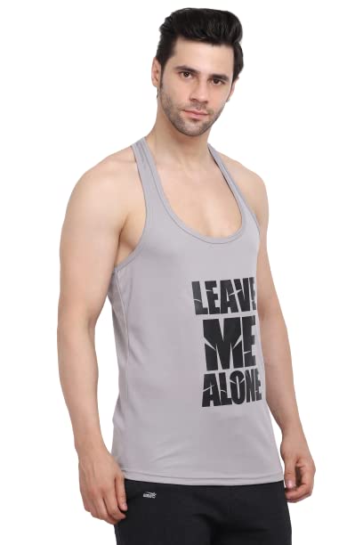 Image of MASCARI Men's Regular Sleeveless Polyester Vest | Anti-Microbial | Anti Odor, Breath tech Super Soft & Comfort Fit Gym Vest for Workout MASCARI P