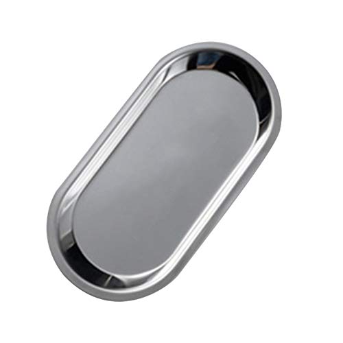 Rolling Tray Stainless Steel Storage Tray Multi Purpose Tray Simple Metal Style Jewelry Storage Tray 74 362inch