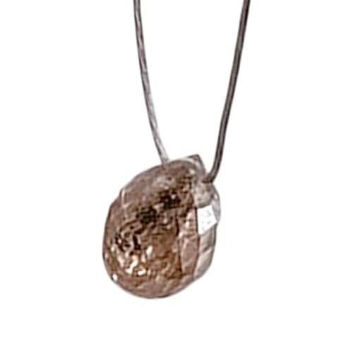 Diamant champagne d'exception briolette 0,29 ct en forme de goutte rare