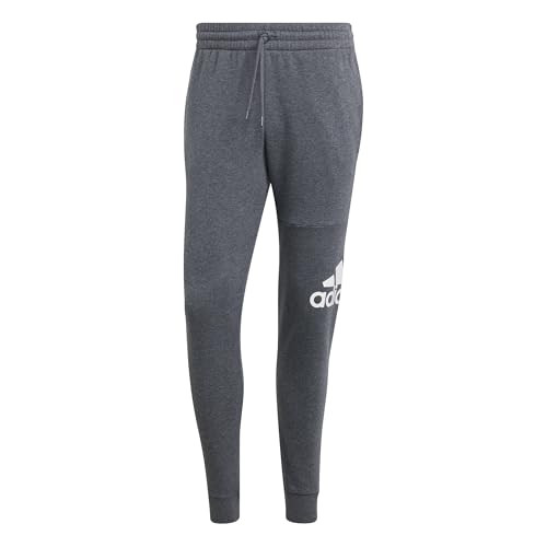 Adidas Men's Essentials Fleece Tapered Cuff Big Logo Pants