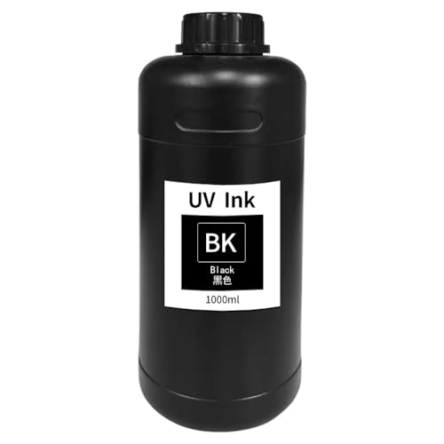 Encre Curable 1000ML Noire Jet d'Encre pour Impression Rigide Souple Gen4 Gen5