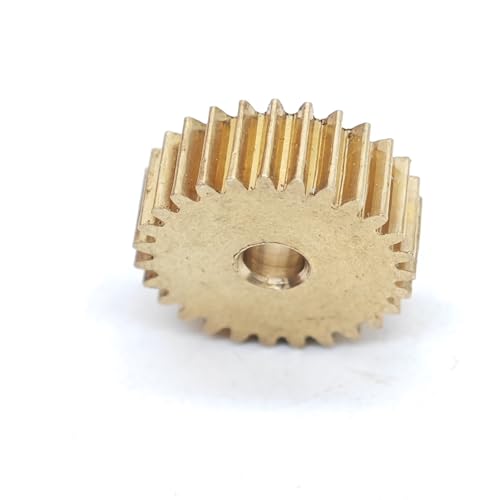 GTPBAO - GTPBAO Engrenage droit à denture droite en cuivre de 0,5 module, épaisseur de 2 mm, pignon cylindrique à ajustement serré et lâche de 2 mm Matériel d'arbre(28T 2MM LOOSE FIT)