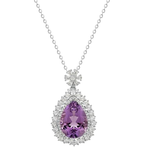 Mariage et fiançailles : offrez un pendentif améthyste scintillant en argent