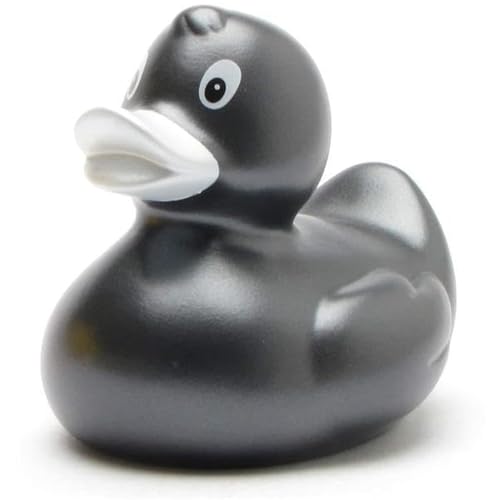 Duckshop I Anatra da bagno antracite, L 9 cm