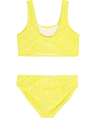 Image of Calvin Klein Girls' One-Piece and Two-Piece Bikini Swimsuits with UPF 50+ Sun Protection, Quick Drying Bathing Suit